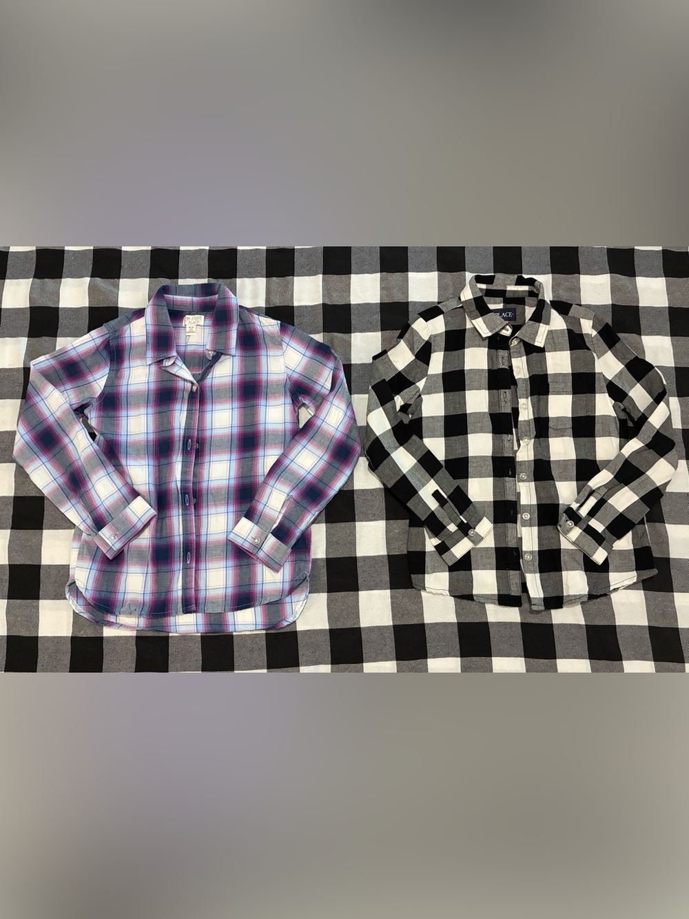 The Children's Place Purple Plaid Button-Down Shirt